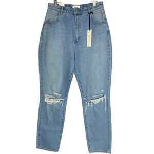 Rolla’s Elle Super High Rise Relaxed Blue Jeans 80’s Tapered Distressed 31 new